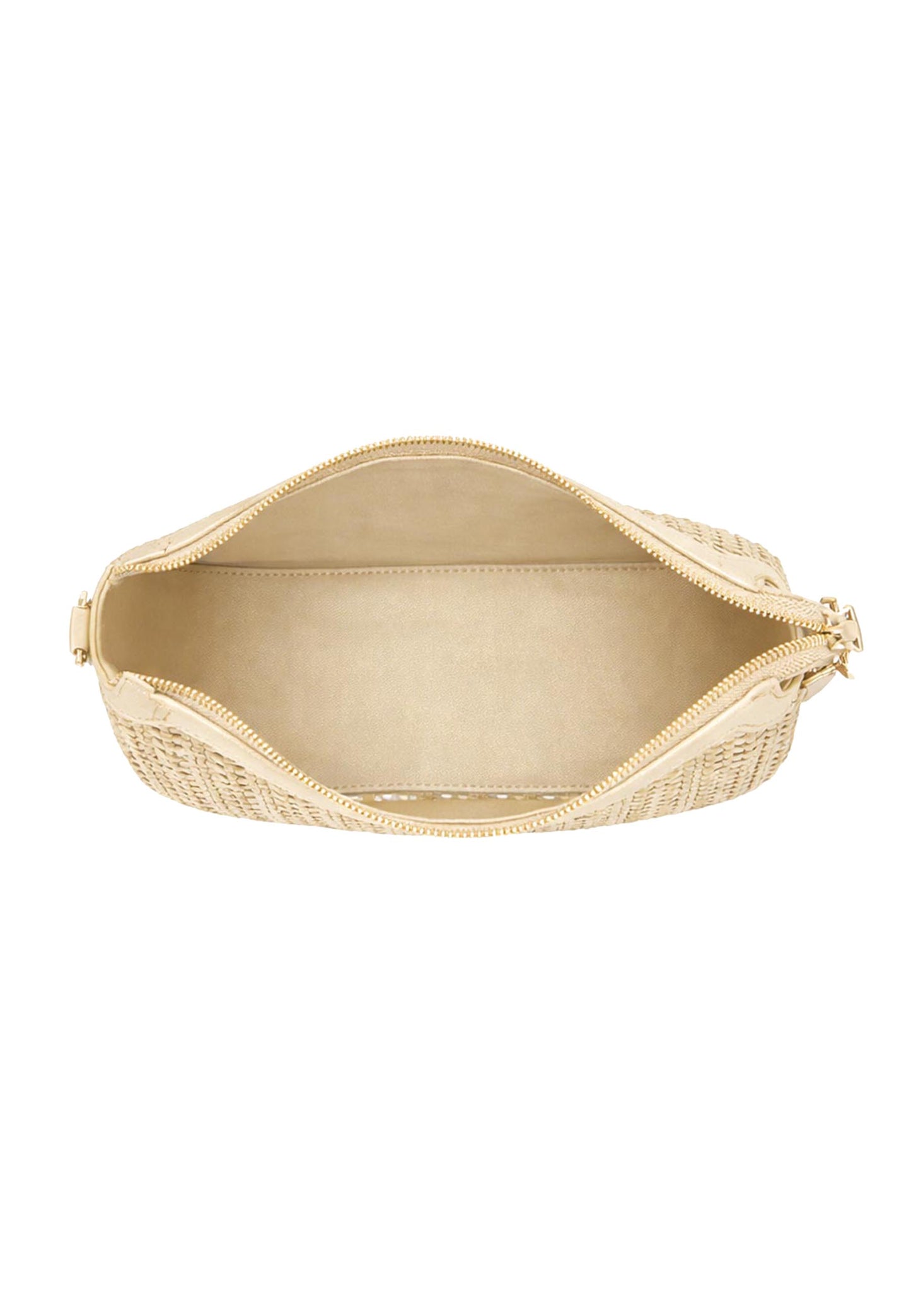 LA CARRIE - Borsa Hobo Intrecciata Oro