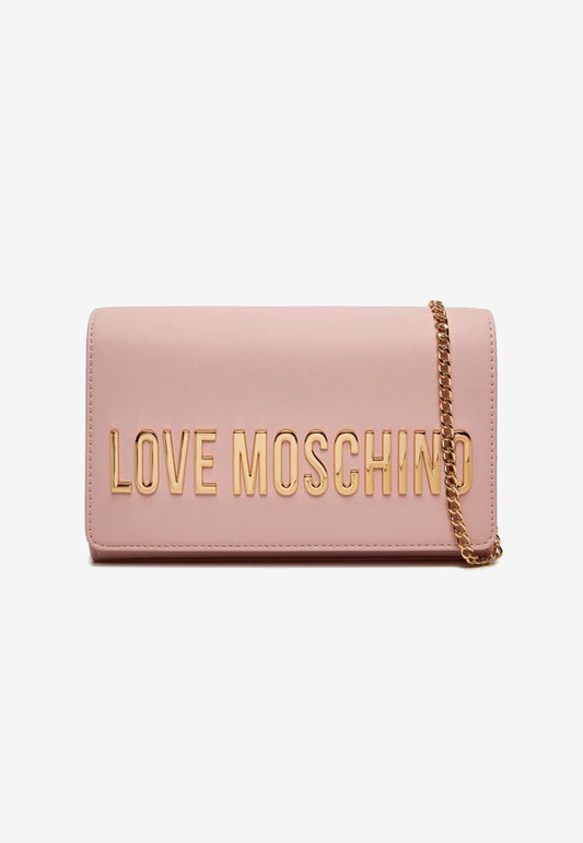 LOVE MOSCHINO - Pink Lettering Shoulder Bag