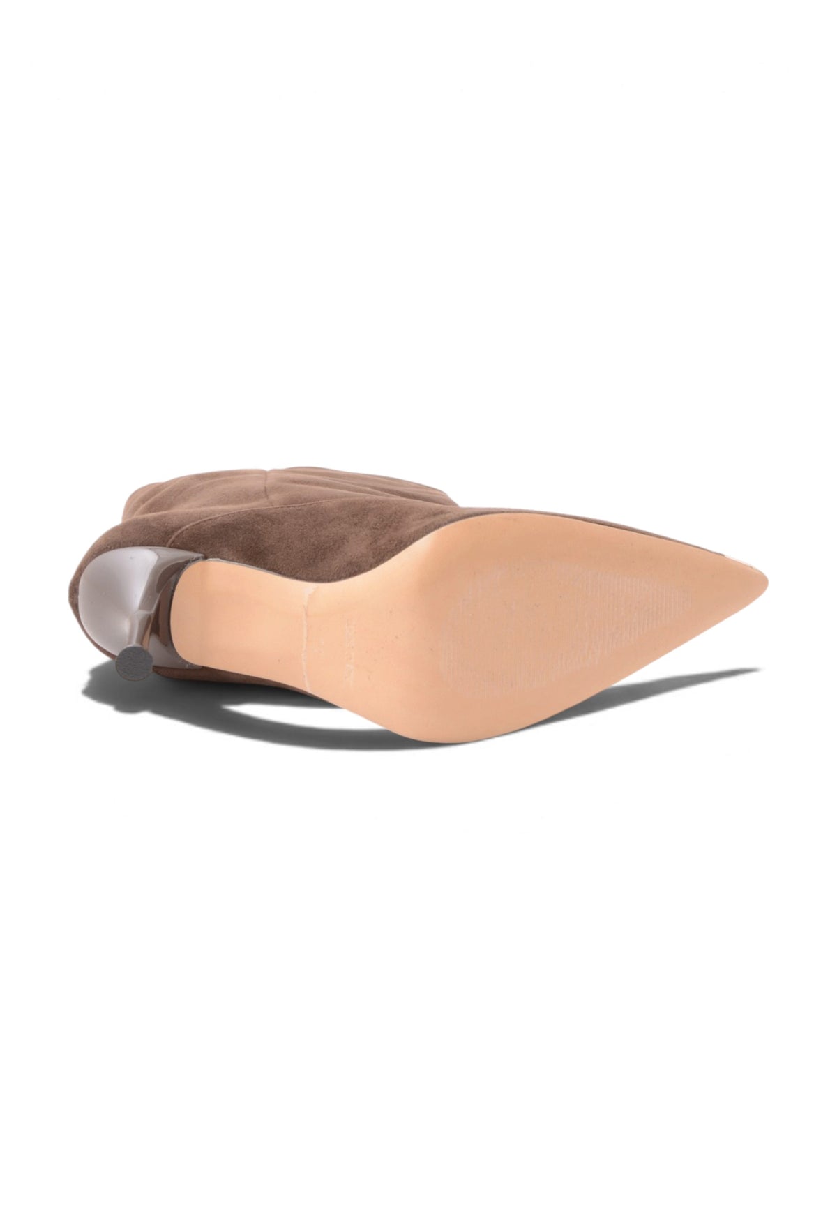 DIVINE FOLLIE - Stivaletto Camoscio Con Punta Metallica Moro