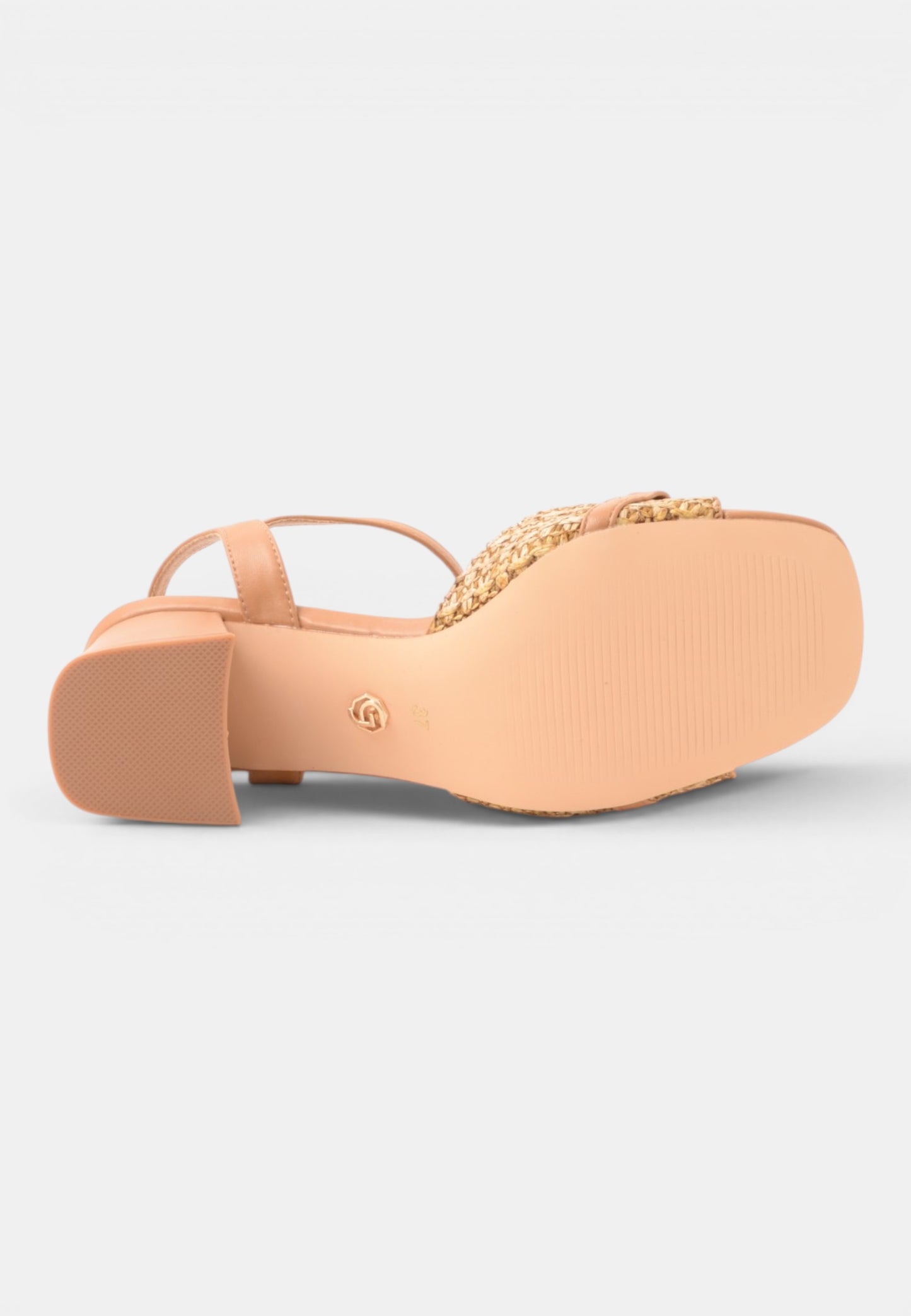 GOLD&GOLD - Sandalo Raffia Morsetto Camel