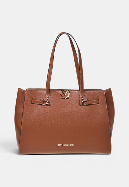 LOVE MOSCHINO - Shopping Bag Love Cuoio