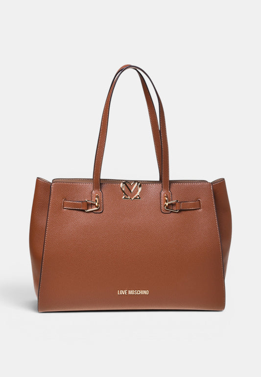 LOVE MOSCHINO - Shopping Bag Love Cuoio