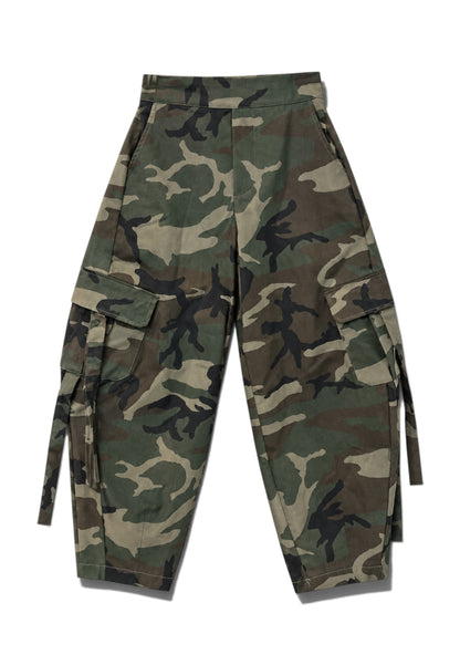 MOTEL - Pantalone Cargo Elastico Mimetco