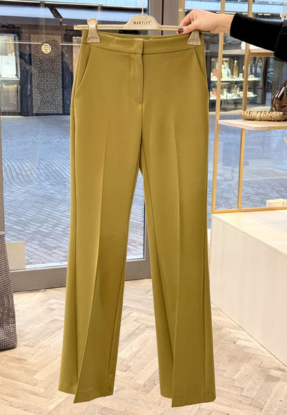 MARYLEY - Pantalone Fluido Trombetta Olio