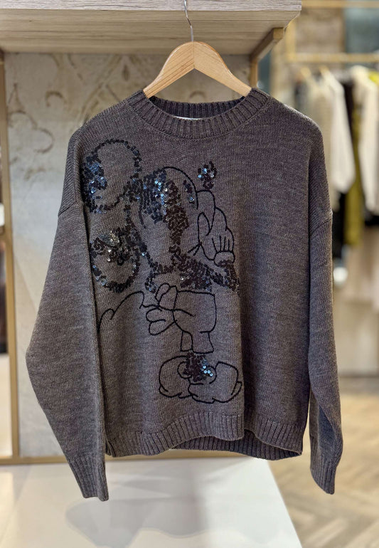 MOTEL - Pullover Topolino Mocha