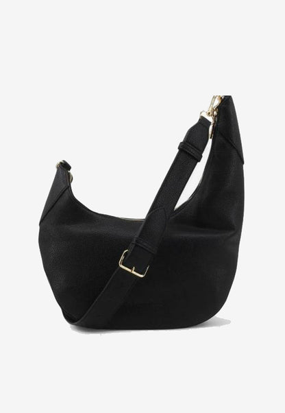 LOVE MOSCHINO - Borsa a Spalla Nero Lettering Oro