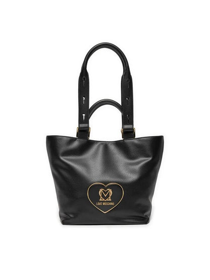 LOVE MOSCHINO - Shopping Bag Love Heart Nero