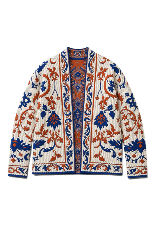 MOTEL - Cardigan Damascato Multicolor