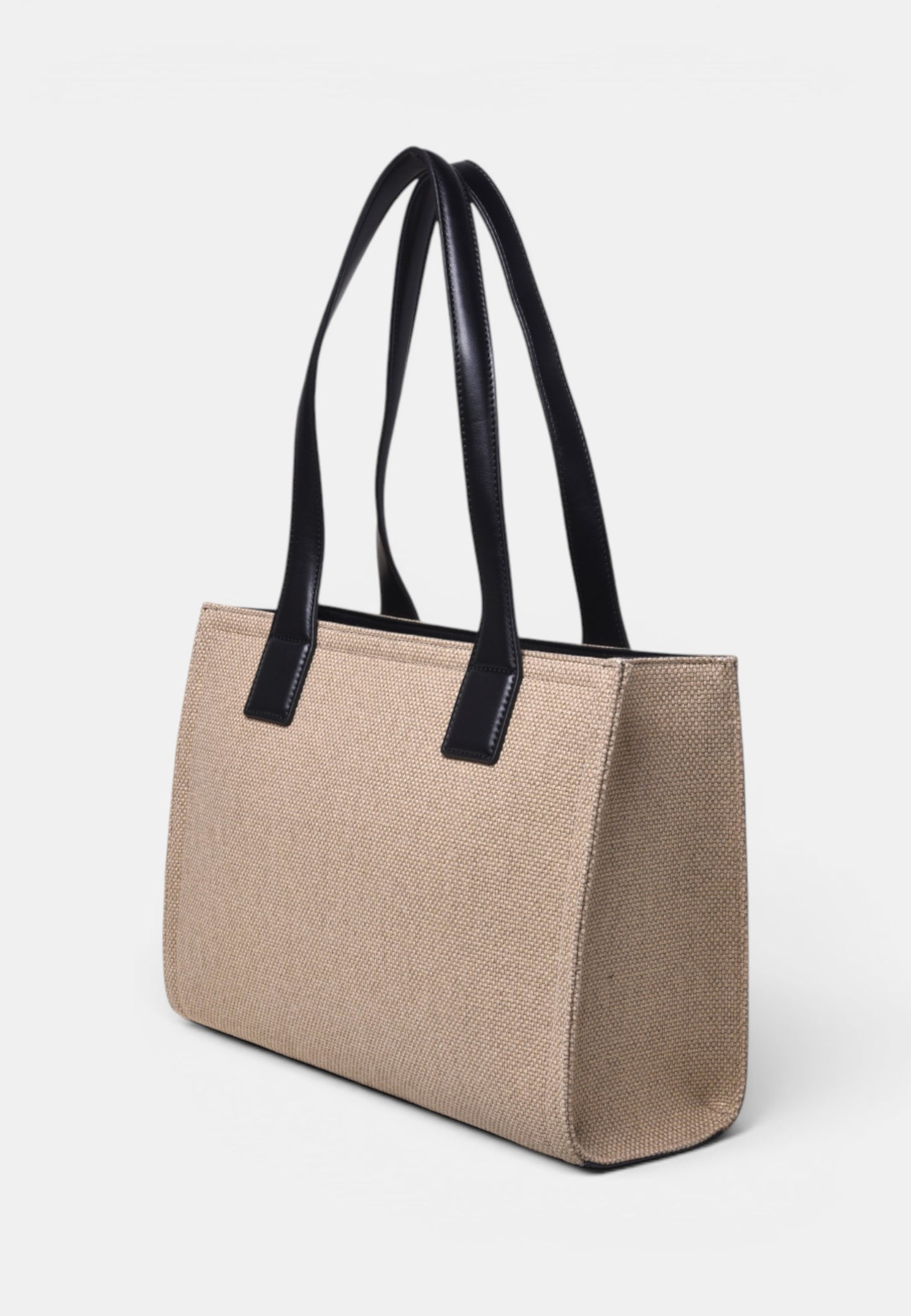 LOVE MOSCHINO - Shopping Bag In Canvas Nero
