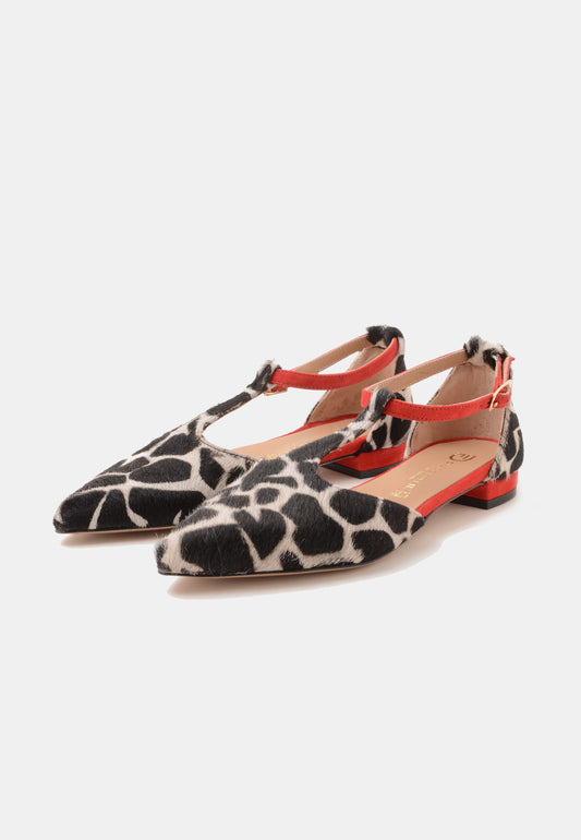 DIVINE FOLLIE - Slingback Cavallino Giraffa