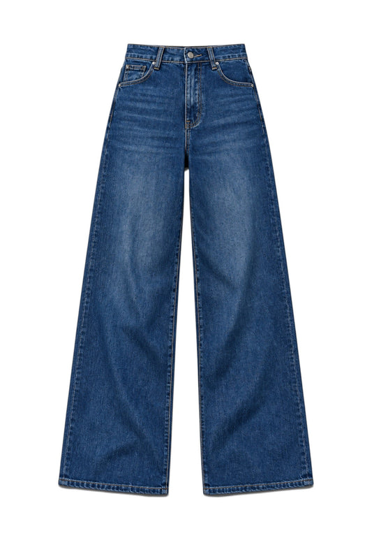 LE STREGHE - Jeans A Palazzo Denim