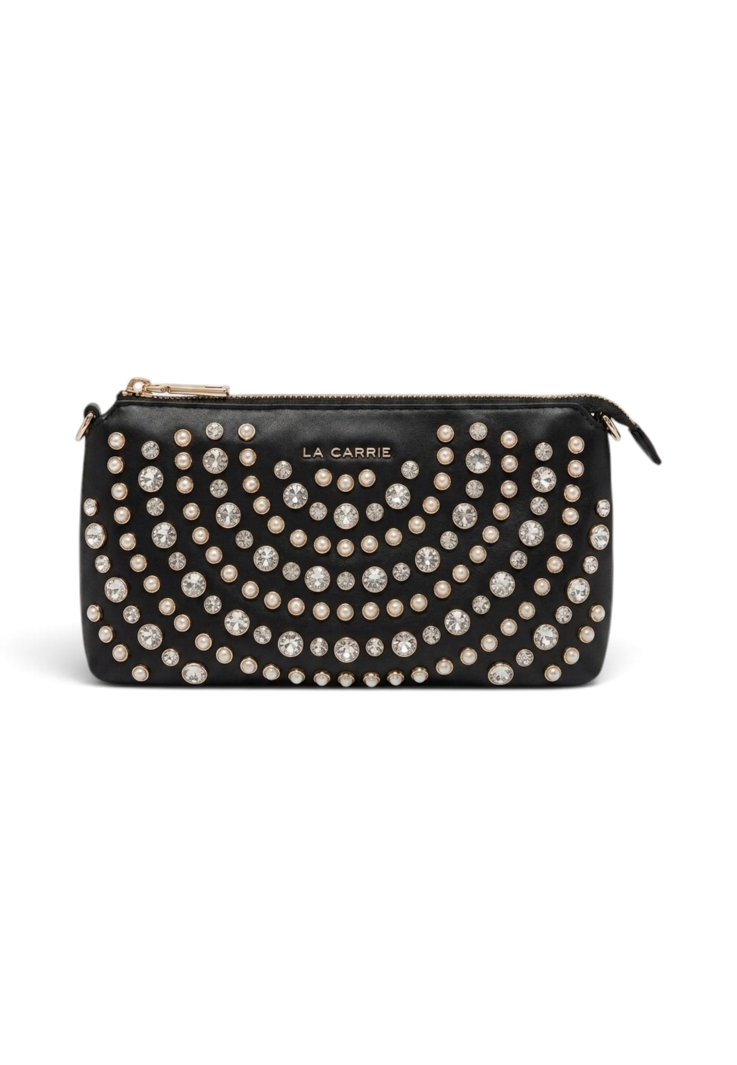 LA CARRIE - Pochette Andromeda Double Wallet Nero e Bianco
