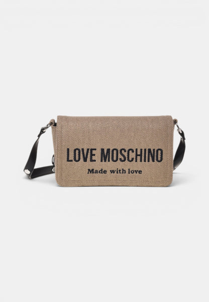 LOVE MOSCHINO - Borsa A Tracolla In Canvas Nero