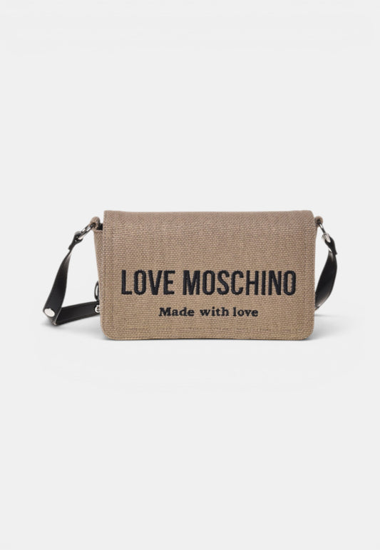LOVE MOSCHINO - Borsa A Tracolla In Canvas Nero