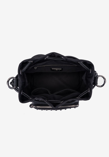 LA CARRIE - Secchiello Dark Nylon Borchie Nero