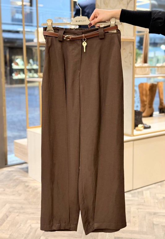 MARYLEY - Pantalone Largo Moro