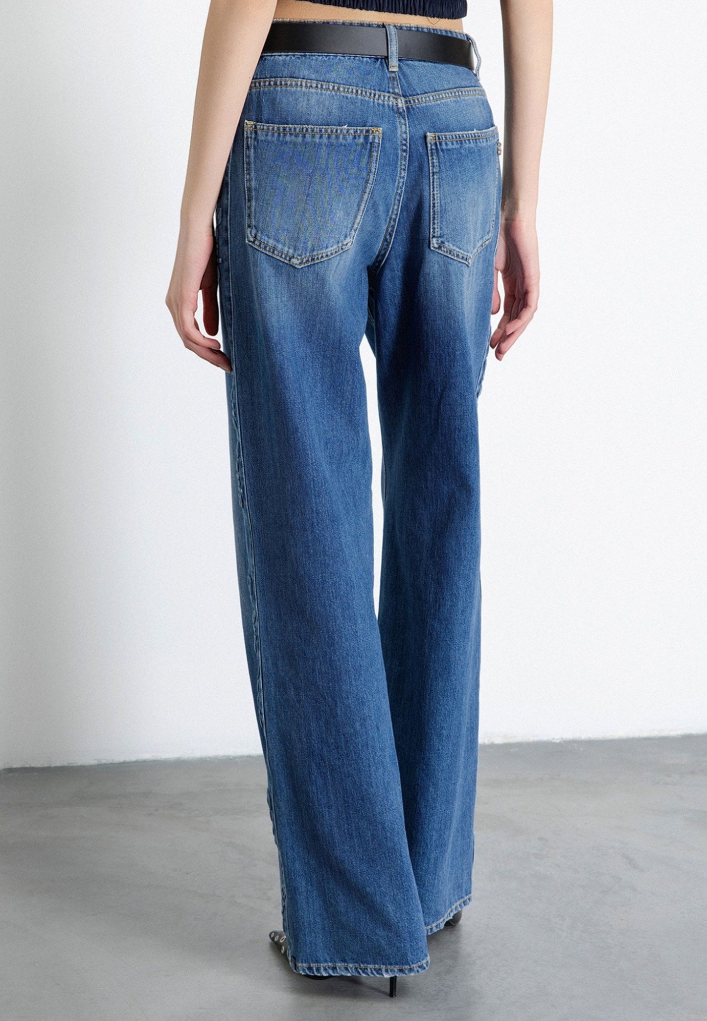 GAELLE - Pantalone loose-fit Blu