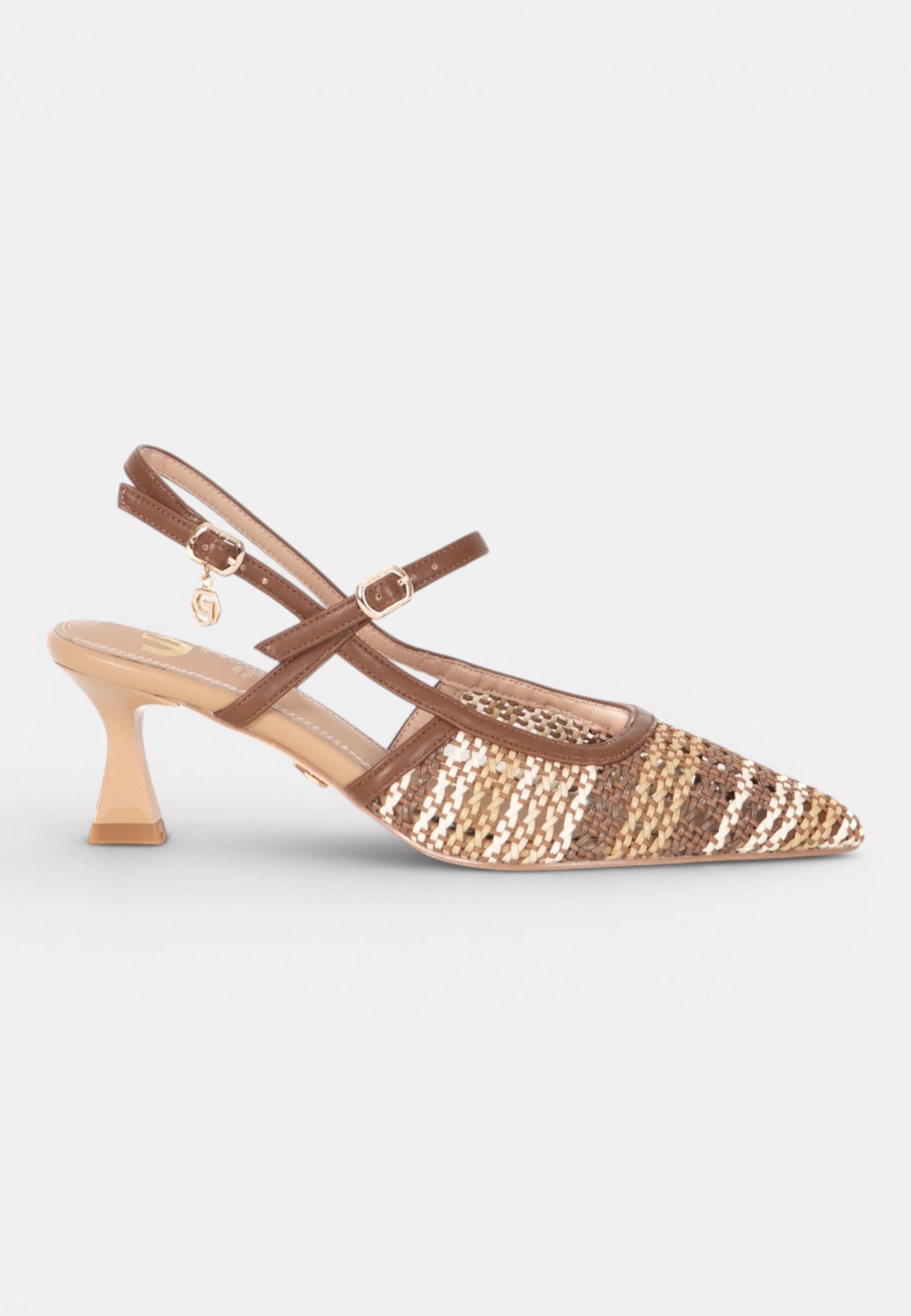 GOLD&GOLD - Sandalo Intreccio Multi Brown