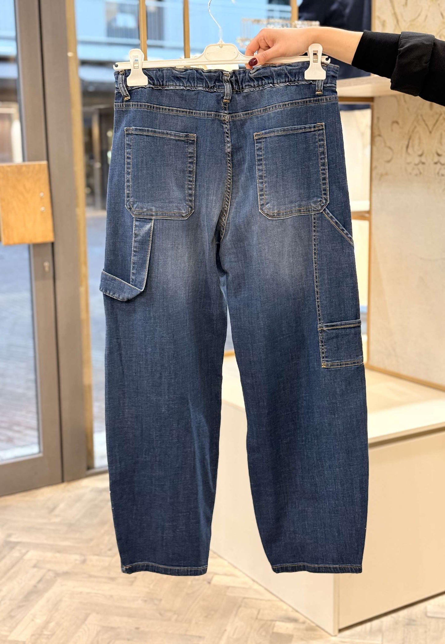 SUSY STAR CURVY - Jeans Barrel Strass Denim