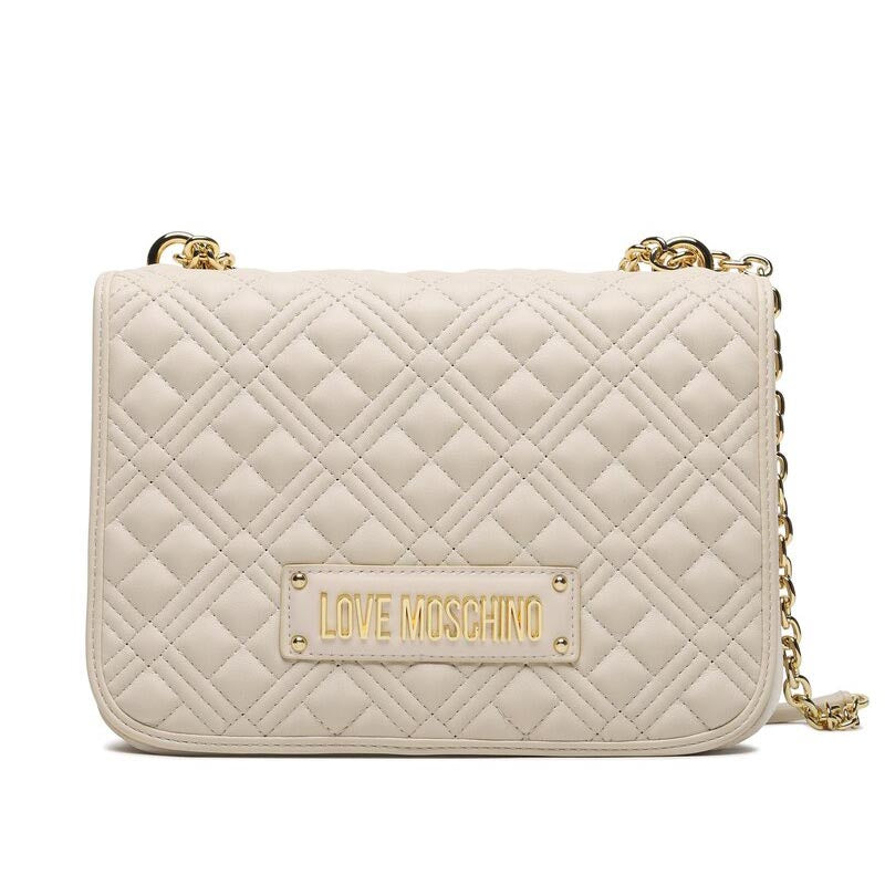 LOVE MOSCHINO - Borsa A Spalla Quilted Avorio