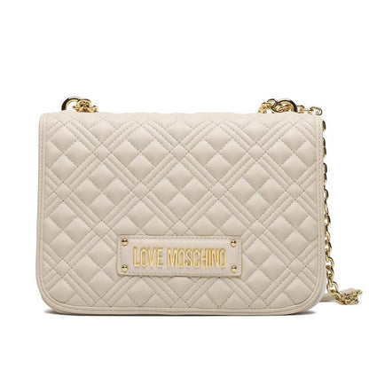 LOVE MOSCHINO - Borsa A Spalla Quilted Avorio