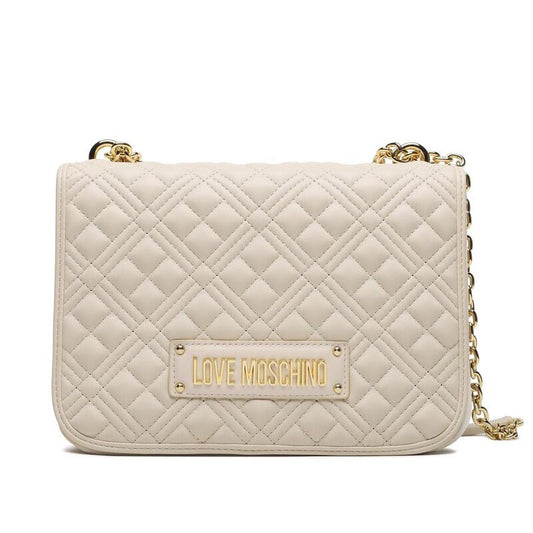 LOVE MOSCHINO – Elfenbeinfarbene Umhängetasche