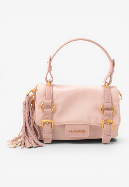 LA CARRIE - Borsa Satchel Dark Nylon Rosa