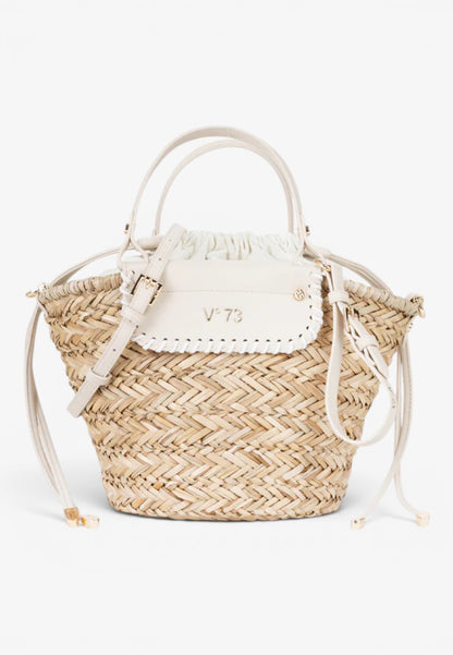V73 - Borsa In Paglia Vanna Off White/Natur