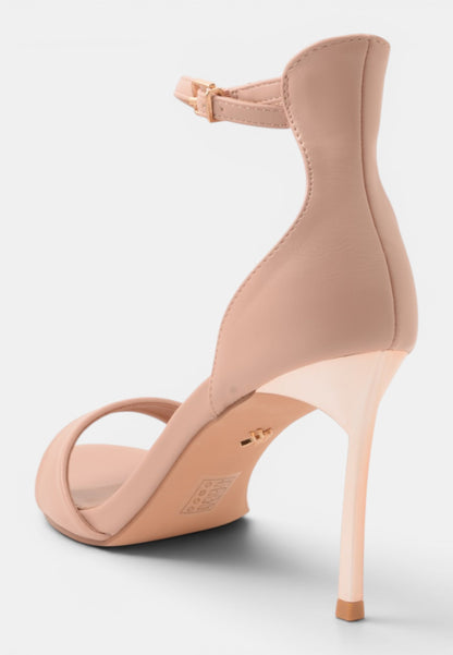 DIVINE FOLLIE - Sandali con Tacco a Spillo Rosa Nudo