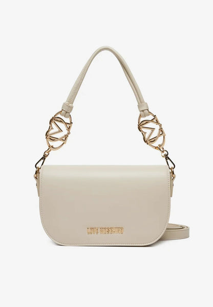 LOVE MOSCHINO - Borsetta A Spalla Cuore Avorio