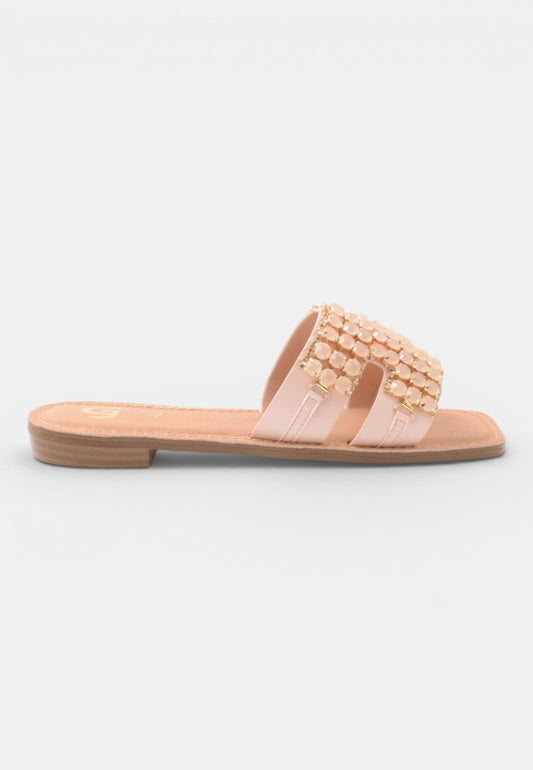 GOLD&GOLD - Ciabattina Strass Rosa