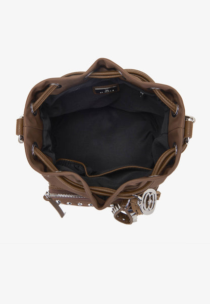 LA CARRIE - Secchiello Dark Nylon Borchie Mocha