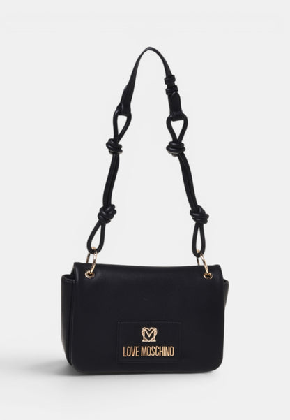 LOVE MOSCHINO - Borsa A Spalla Nodo Nero