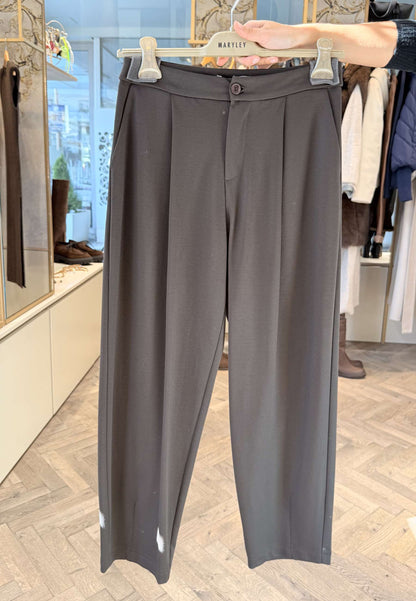 MARYLEY - Pantalone Barrel Moro