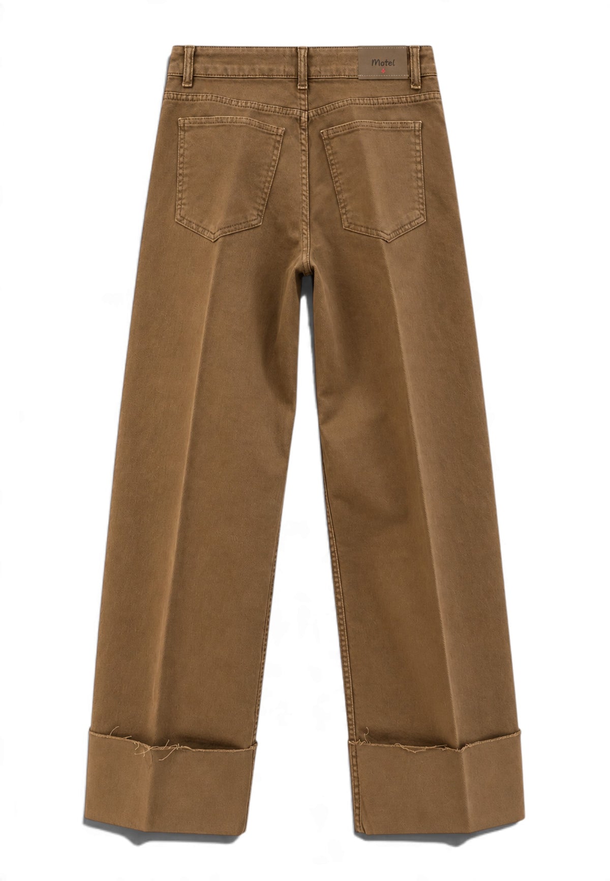 MOTEL - Jeans Bull Denim Gamba Larga Biscotto