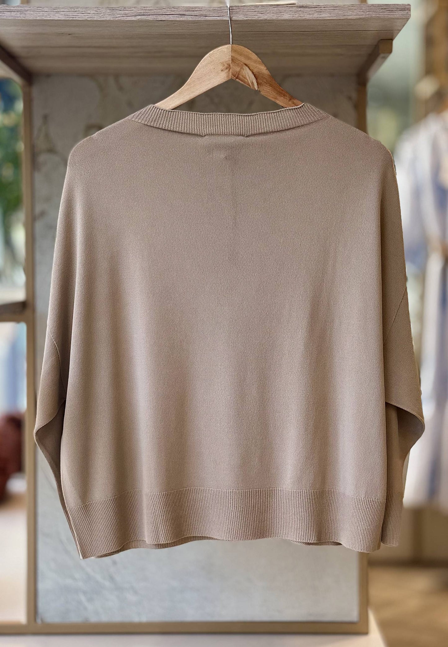 MARYLEY - Maglia Girocollo Cammello